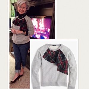 🖤❤️J. Crew Tartan Ruffle Sweatshirt ❤️🖤